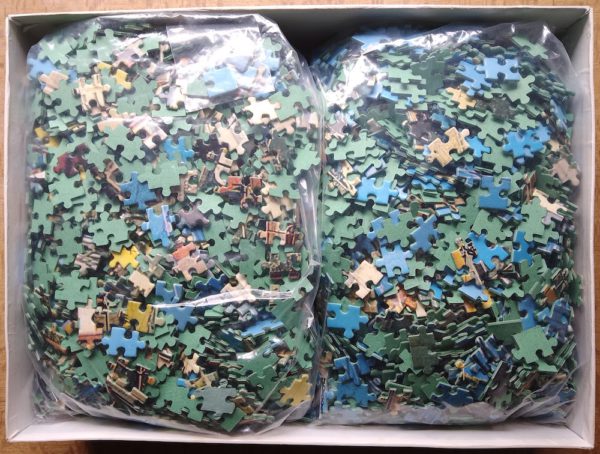 Image of the puzzle 5000, Educa, Ibiza, Spain, Complete, Picture of the bag