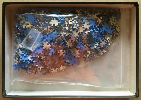 Image of the puzzle 1000, D-Toys, Maslenitsa, by Boris Kustodiev, Complete, Picture of the bag