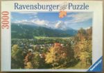 Image of the puzzle 3000, Ravensburger, Garmisch-Partenkirchen against The Zugspitze, Sealed Bag, Picture of the box