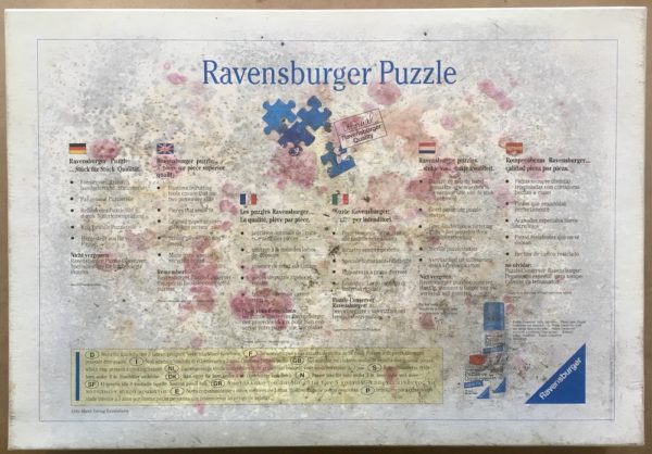 Image of the puzzle 3000, Ravensburger, Garmisch-Partenkirchen against The Zugspitze, Sealed Bag, Picture of the base