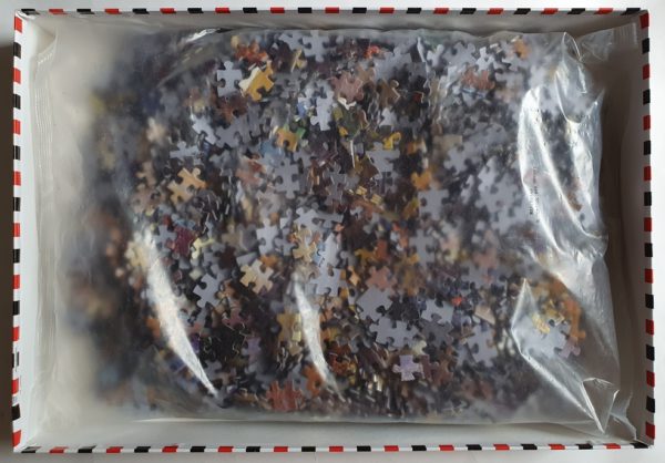 Image of the puzzle 3000, Educa, Sienna Flower Market, by Howard Behrens, Sealed Bag, Picture of the bag