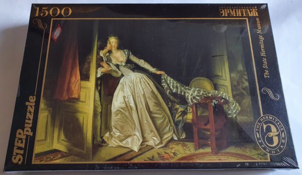 Image of the puzzle 1500, Step, Stolen Kiss, by Jean-Honoré Fragonard, Factory Sealed