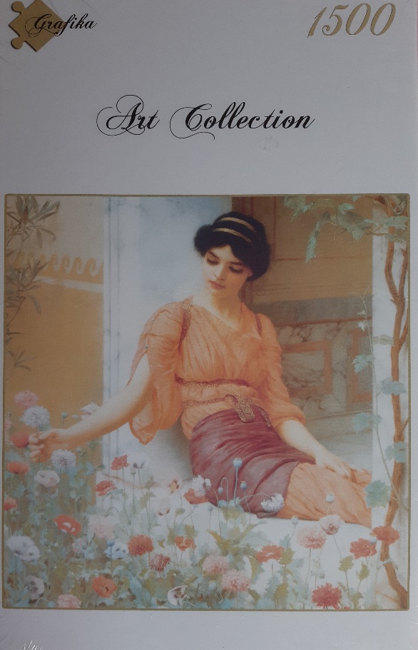1500, Grafika, Summer Flowers, John William Godward, Factory Sealed, Listed by Vivi Image of the puzzle 1500, Grafika, Summer Flowers, John William Godward, Factory Sealed