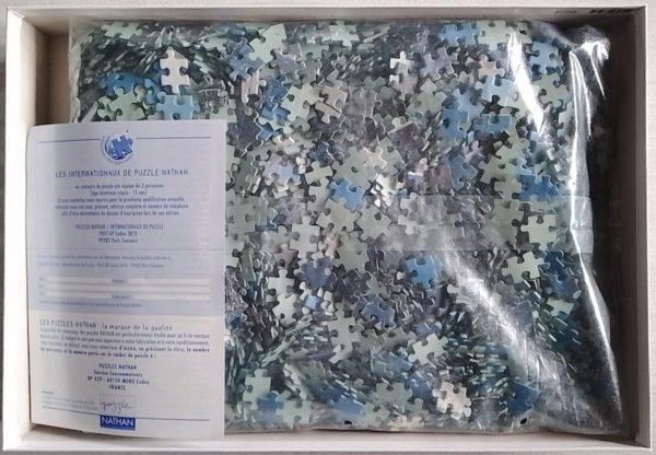 Image of the puzzle 3000, Nathan, Winter Sunshine, Sealed Bag, Picture of the bag