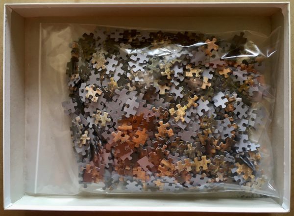 Image of the puzzle 1000, PTZ, Deer in the Woods, by Rien Poortvliet, Complete, Picture of the bag