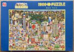 Image of the puzzle 1000, Jumbo, New York, by Charles Fazzino, Sealed Bag, Picture of the box