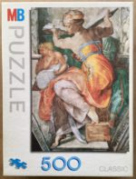 Image of the puzzle 500, MB, Lybian Sibyl, by Michelangelo, Complete, Picture of the box