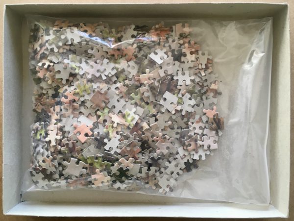 Image of the puzzle 1000, Waddingtons, Charity, by John Morgan, Complete, Picture of the bag