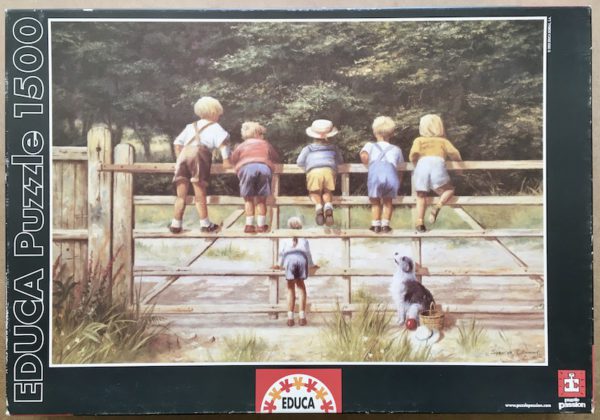 Image of the puzzle 1500, Educa, Bottoms Up!, Martin Spencer Coleman, Complete, Picture of the box