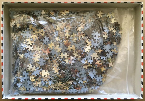 Image of the puzzle 1500, Educa, Bottoms Up!, Martin Spencer Coleman, Complete, Picture of the bag