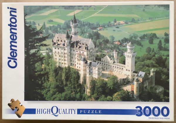 Image of the puzzle 3000, Clementoni, Neuschwanstein Castle, Sealed Bag, Picture of the box