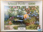 Image of the puzzle 6000, Schmidt, In the Garden, by Peter Motz, Sealed Bag, Picture of the box