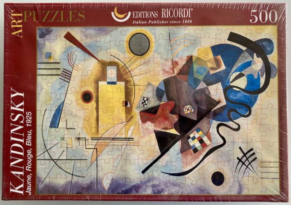 Image of the puzzle 500, Ricordi, Yellow, Red Blue, by Kandinsky, Factory Sealed