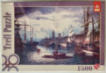 Image of the puzzle 1500, Trefl, A Port Scene, by William R. Stone, Factory Sealed, Picture of the box