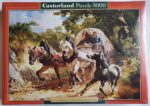 Image of the puzzle 3000, Castorland, Covered Wagon in a Narrow Path, by Rudolf Koller, Factory Sealed, Picture of the box