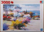Image of the puzzle 3000, MB, Mediterranean Garden, Sealed Bag, Picture of the box