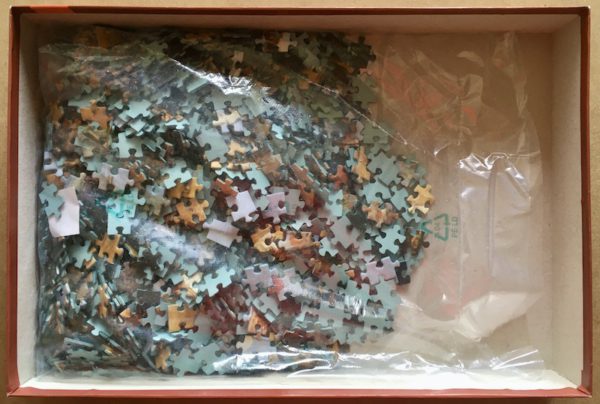 Image of the puzzle 1000, Trefl, The Tiger Hunt, Franz Roubaud, Sealed Bag, Picture of the bag