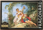 Image of the puzzle 1000, D-Toys, Happy Lovers, Jean-Honoré Fragonard, Sealed Bag, Picture of the box