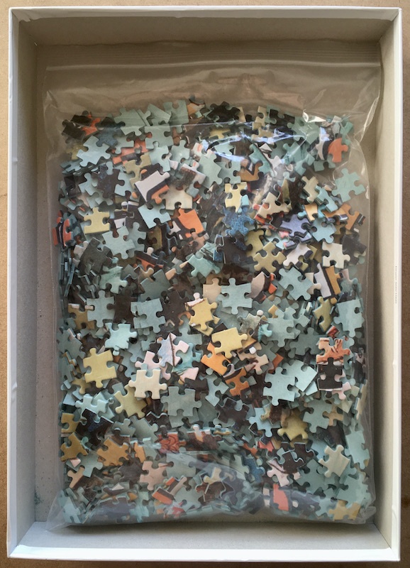 Image of the puzzle 1000, Nathan, Absinthe Parisienne, Complete, Picture of the bag