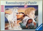 Image of the puzzle 1000, Ravensburger, White Beauty, Anne Didelot, Complete, Picture of the box