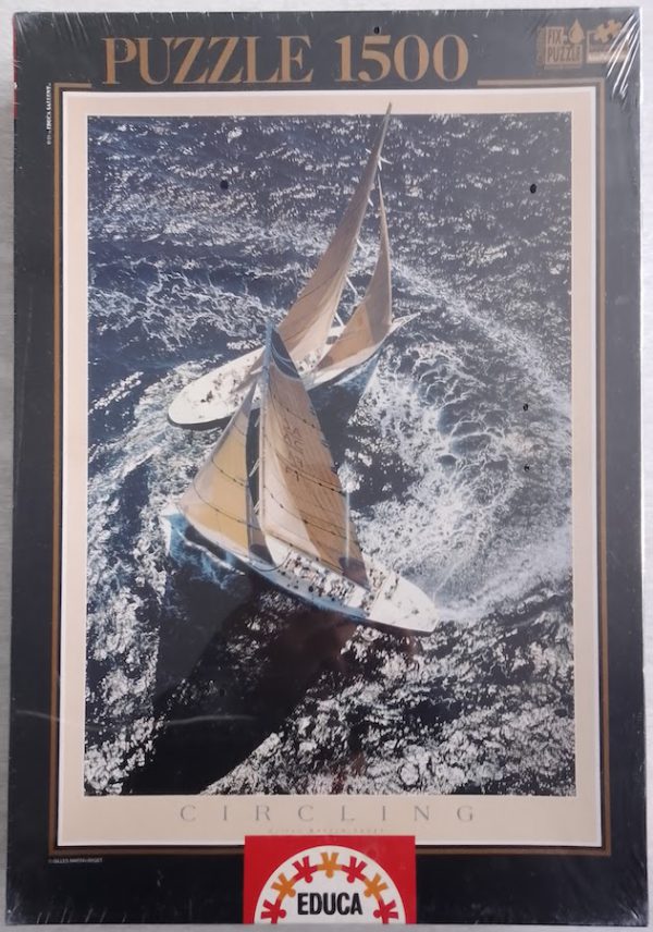 Image of the puzzle 1500, Educa, Circling, Gilles Martin-Raget, Factory Sealed, Picture of the box