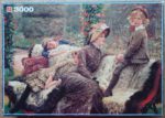 Image of the puzzle 3000, Jumbo, The Garden Bench, by James Tissot, Complete, Picture of the box
