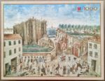 Image of the puzzle 1000, MB, Siege of the Bastille, Complete, Picture of the box