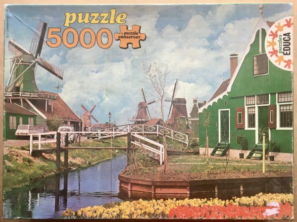 Image of the puzzle 5000, Educa, Surroundings of Amsterdam, Holland, Sealed Bag, Picture of the box