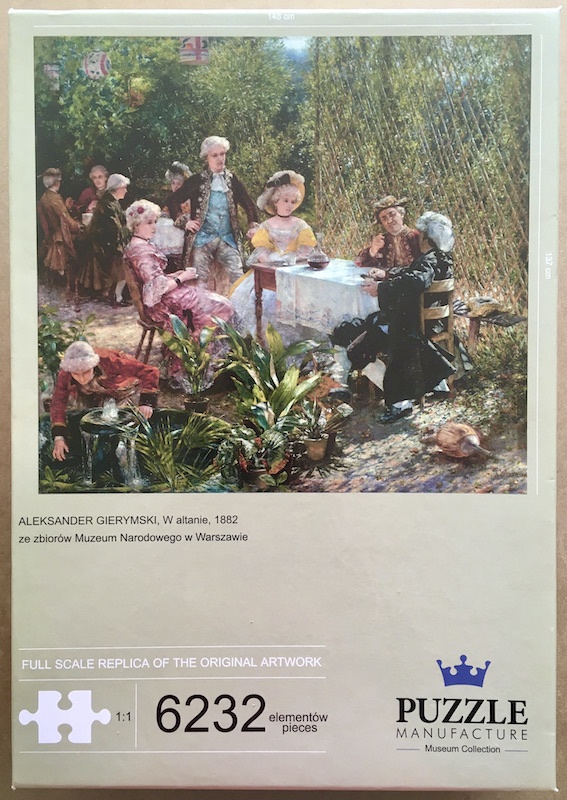 Image of the puzzle 6232, Puzzle Manufacture, In the Arbor, by Ignacy Aleksander Gierymski, Picture of the box