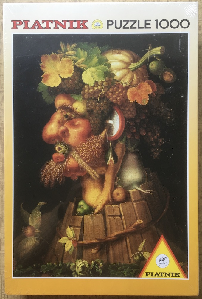1000, Piatnik, Autumn, by Giuseppe Arcimboldo, Factory Sealed, 2021-01-31 Image of the puzzle 1000, Piatnik, Autumn, by Giuseppe Arcimboldo, Factory Sealed, Picture of the box