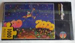 Image of the puzzle 1000, Heye, Millennium Jump, Guillermo Mordillo. Picture of the back.
