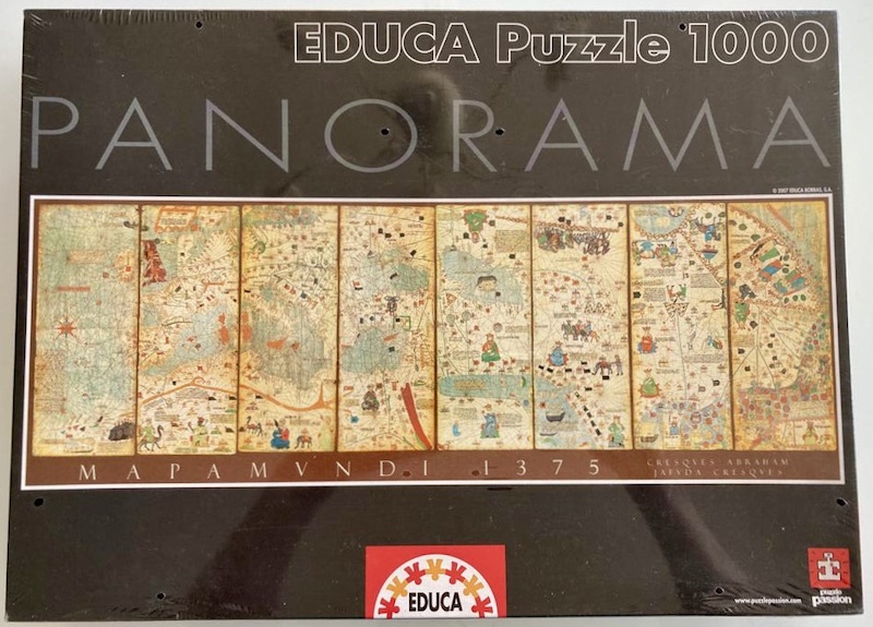 1000 Educa Mapamundi 1375 Cresques Abraham Rare Puzzles