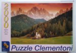 Image of the puzzle 2000, Clementoni, Dolomites - Italy, FACTORY SEAL. Picture of the box.