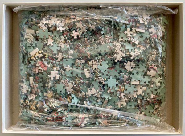 Image of the puzzle 1500, Ravensburger, Historic World Map 1636, by Pieter Verbiest, Sealed Bag, Picture of the bag