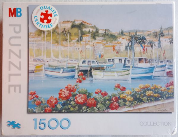 Image of the puzzle 1500, MB, The Boats, by Casimir, Factory Sealed, Picture of the box