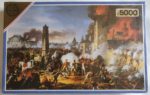 Image of the puzzle 5000, Falcon, The Attack and taking of Ratisbon, Charles Thévenin.. Picture of the box.