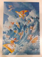 Image of the puzzle 500, Heye, Surfing in heaven, Marino Degano. Picture of the completed puzzle.