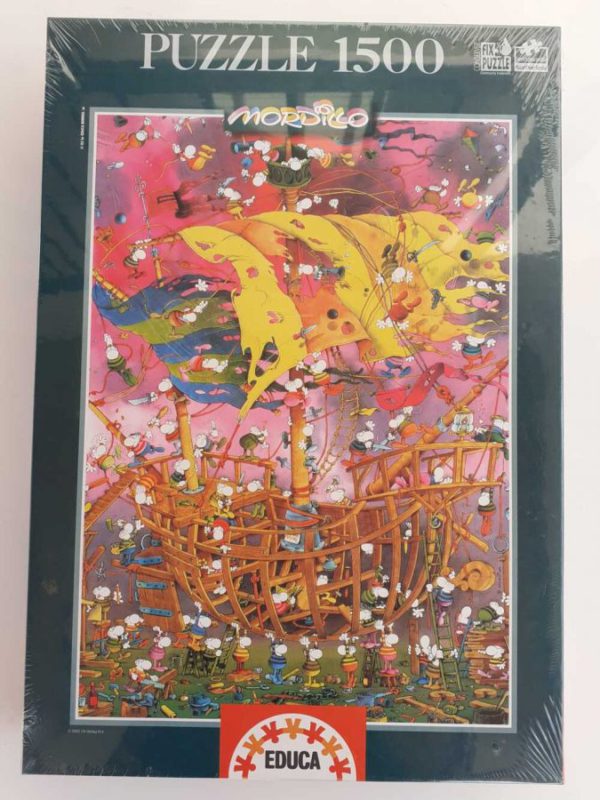 Image of the puzzle 1500, Educa, All Aboard!, Guillermo Mordillo