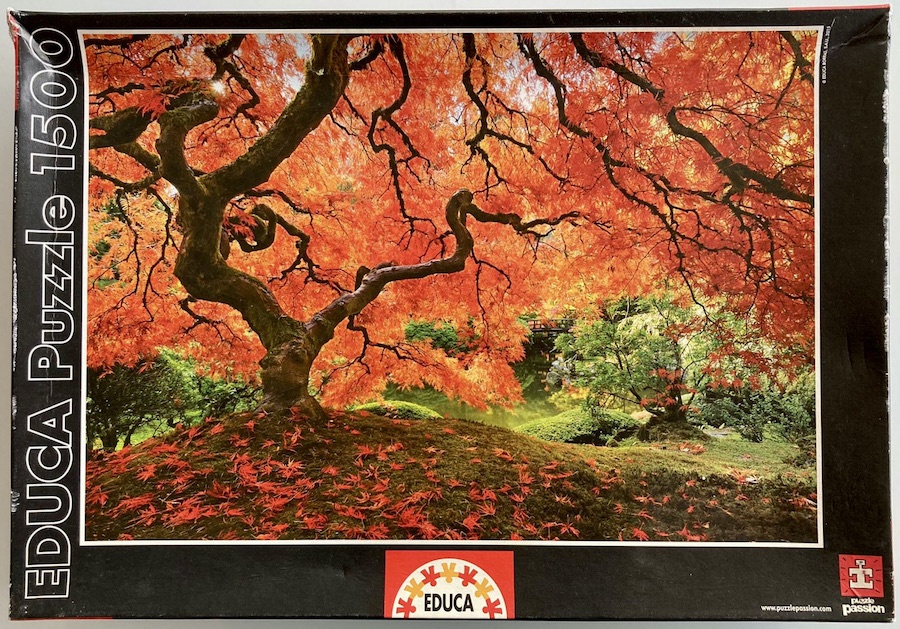1500, Educa, Japanese Garden, Sealed Bag, 2021-01-21 Image of the puzzle 1500, Educa, Japanese Garden, Sealed Bag, Picture of the box
