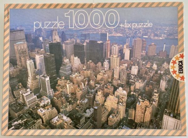 Image of the puzzle 1000, Educa, Manhattan, Complete, Picture of the box