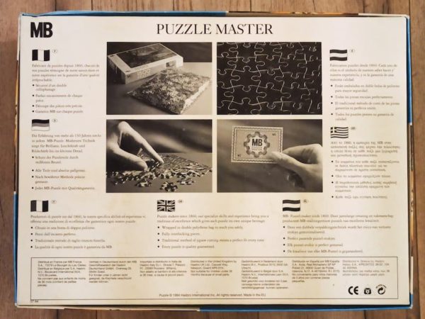 Image of the puzzle 5000, MB, Fair in the Champs-Elysees, William Parrott, Sealed Bag, Picture of the back