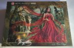 Image of the puzzle 3000, Heye, Red, by illustrator Cris Ortega. Picture of the box