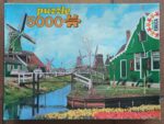 Image of the puzzle 5000, Educa, Surroundings of Amsterdam, Holland, Sealed Bag, Picture of the box