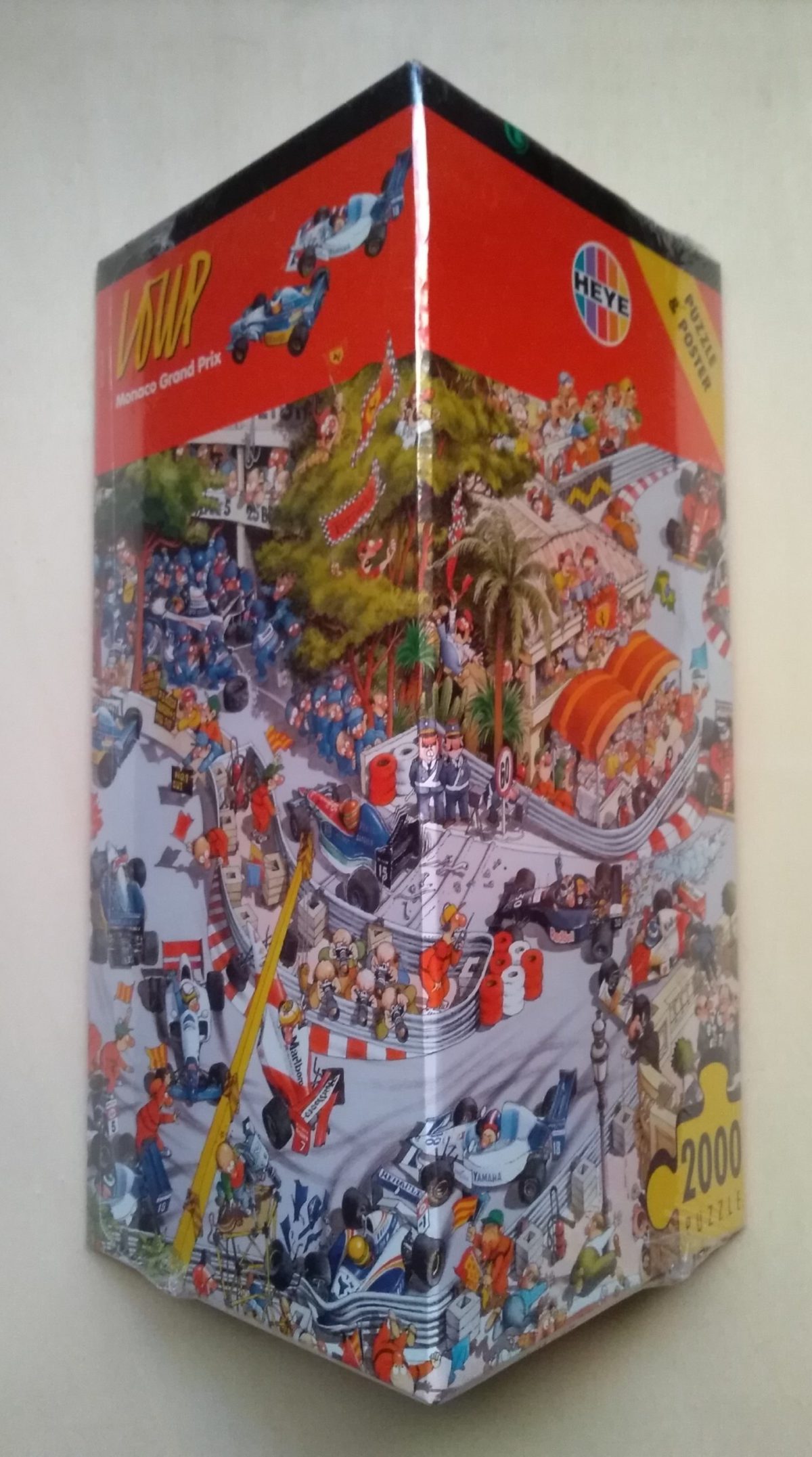 Image of the puzzle 2000, Heye, Monaco Grand Prix, Jean-Jacques Loup. Picture of the box.