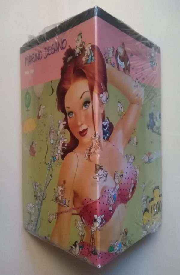 Image of the puzzle 1500, Heye, Pin Up Girl, Marino Degano. Picture of the box.