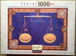 Image of the puzzle 1000, Nathan, Libra, Christian André, Factory Sealed, Picture of the box