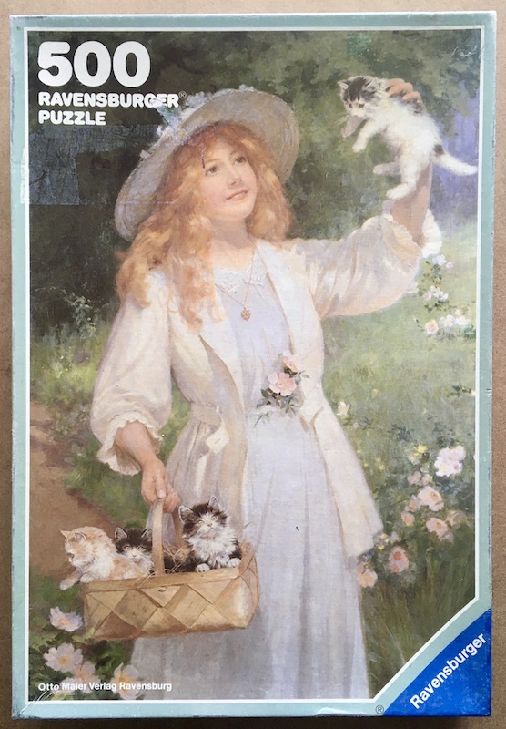 Image of the puzzle 500, Ravensburger, Kittens, Complete, Picture of the box