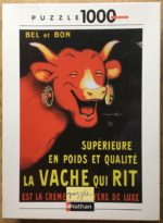 Image of the puzzle 1000, Nathan, The Laughing Cow, Benjamin Rabier, Sealed Bag, Picture of the box