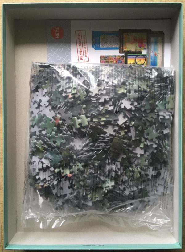 Image of the puzzle 1000, Heye, Red Bloom, Mélanie Delon, Sealed Bag, Picture of the bag