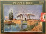 Image of the puzzle 1000, Educa, Langlois Bridge at Arles, by Vincent Van Gogh, Factory Sealed, Picture of the box